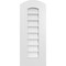 Ekena Millwork Arch Top Surface Mount PVC Gable Vent: Functional, w/ 3-1/2"W x 1"P Standard Frame, 12"W x 30"H GVPAR12X3001SF - alternate 1